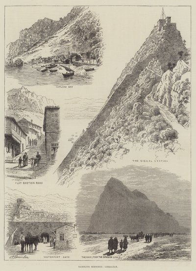 Rambling Sketches, Gibraltar by Alfred Robert Quinton